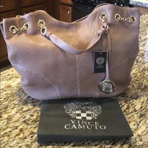 Vince Camuto neutral leather bag